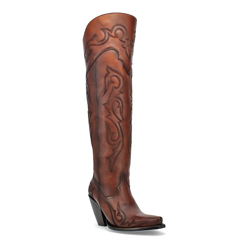 Dan Post Seductress Women's Leather Thigh-High Boots, Size: 9, Brown | Kohl's