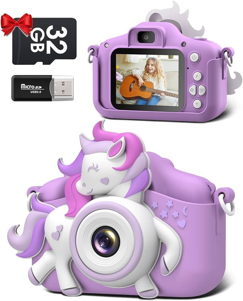 Kids Camera for 3-8 Years Old Toddlers Childrens Boys Girls Selfie Camera 20.0 MP HD 1080P IPS Scree | Amazon (US)
