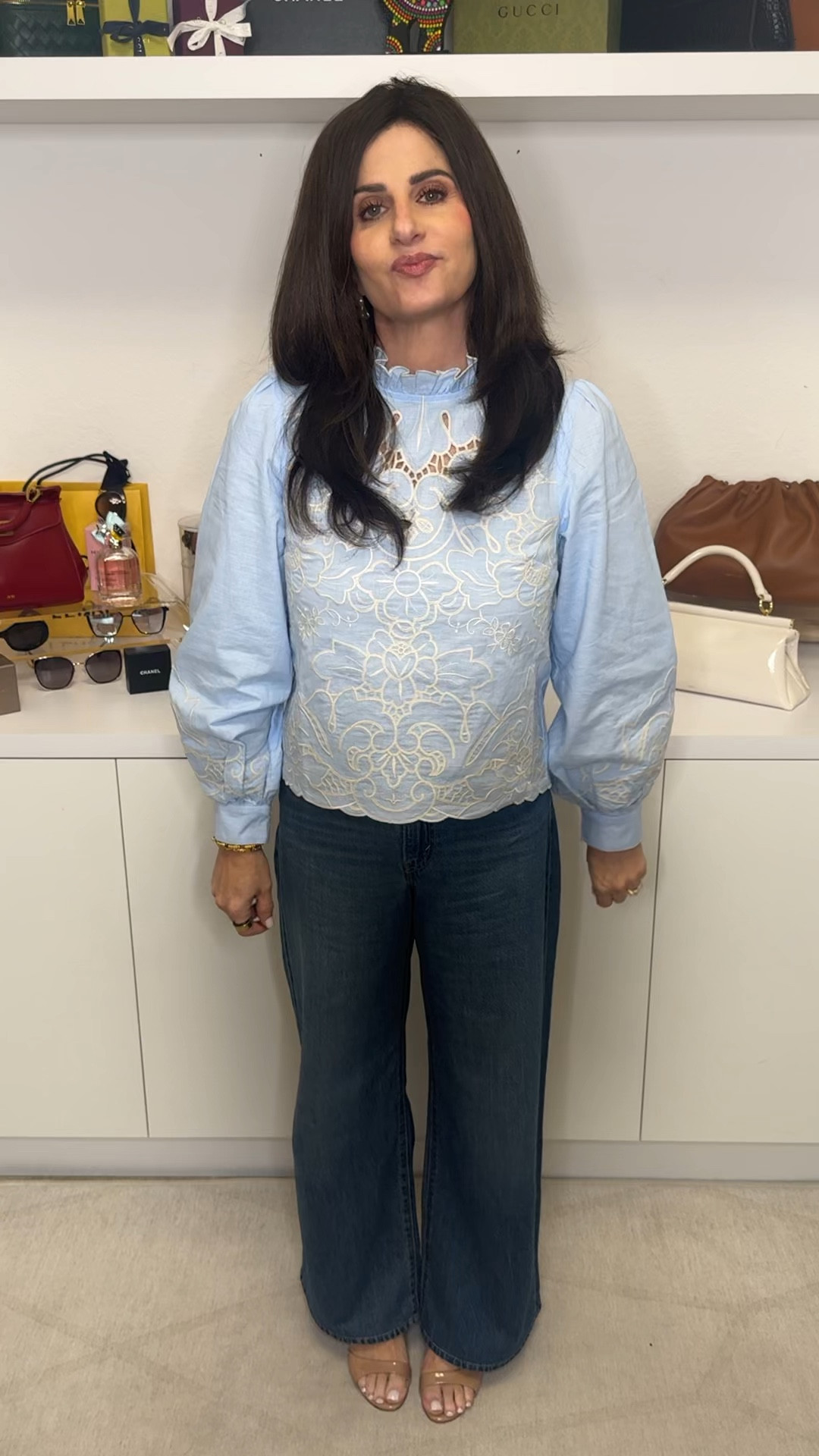 This was the perfect look to go see my son perform in Hairspray ( the regional show in Broward county). It is a dainty with distressed look . The embroidery on this blouse is spectacular. The blouse is also so versatile. Wearing an XS , the cinch waist jeans are my new love! Wearing a 25/28. #cinchwaistjeans #embroideredtop #daintywithdistressed

#LTKootd #LTKOver40 #LTKPetite