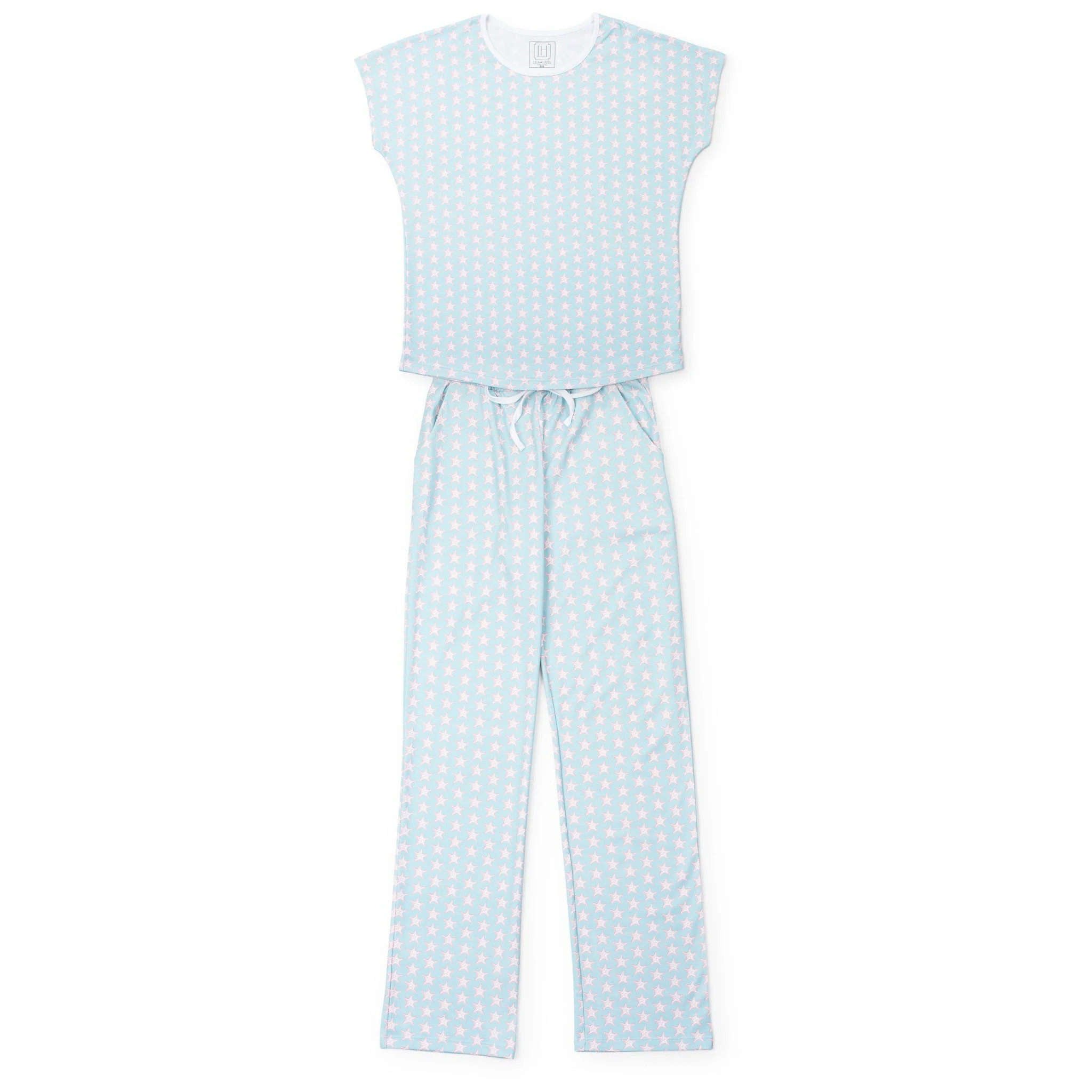 Marcia Women's Pajama Pant Set - Seaside Starfish | Lila and Hayes