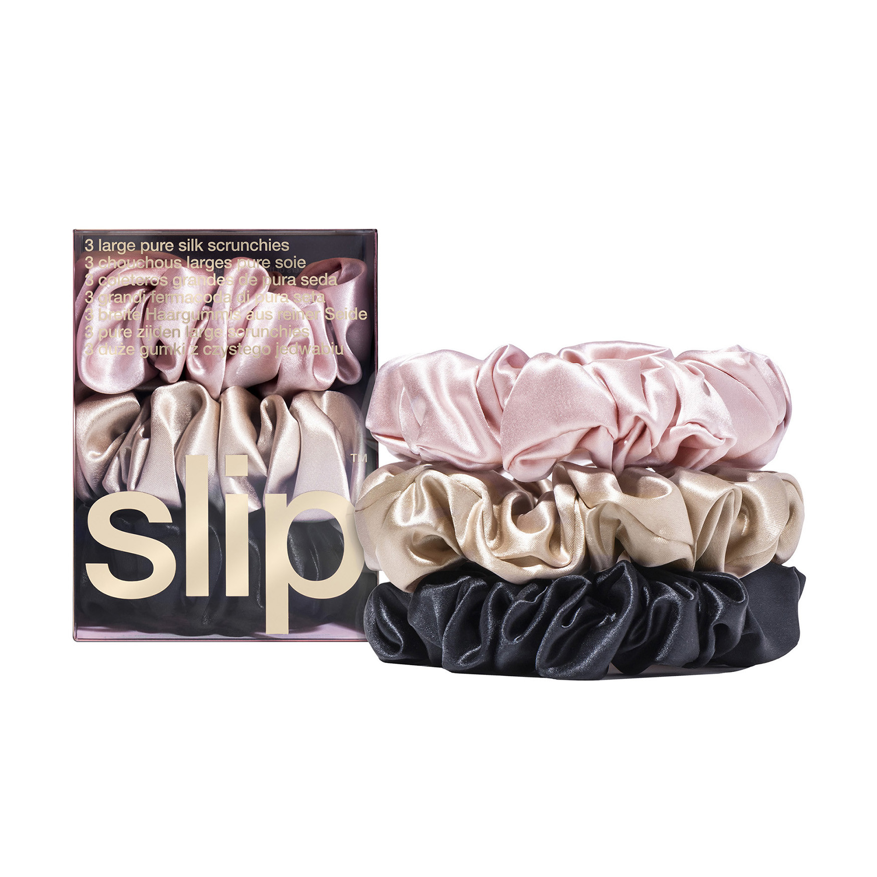 Pure Silk Large Scrunchies - Multi | Space NK - UK