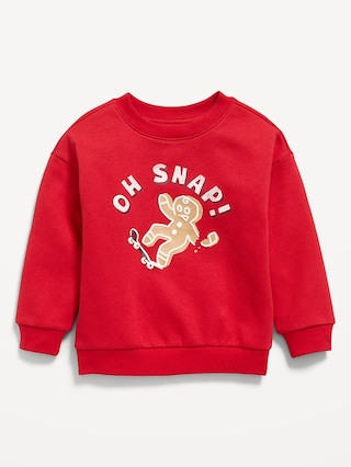 Oversized Long-Sleeve Graphic Sweatshirt for Toddler Boys | Old Navy (US)