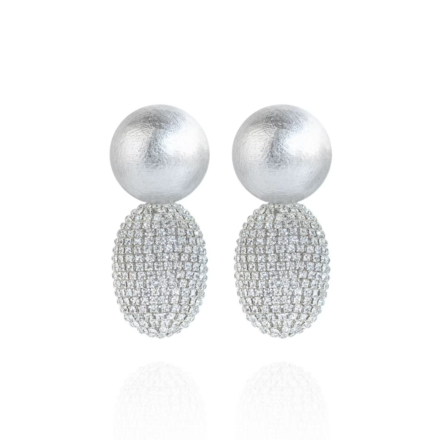 Selena Clip-On Earrings In Lunar Glow | Wolf & Badger