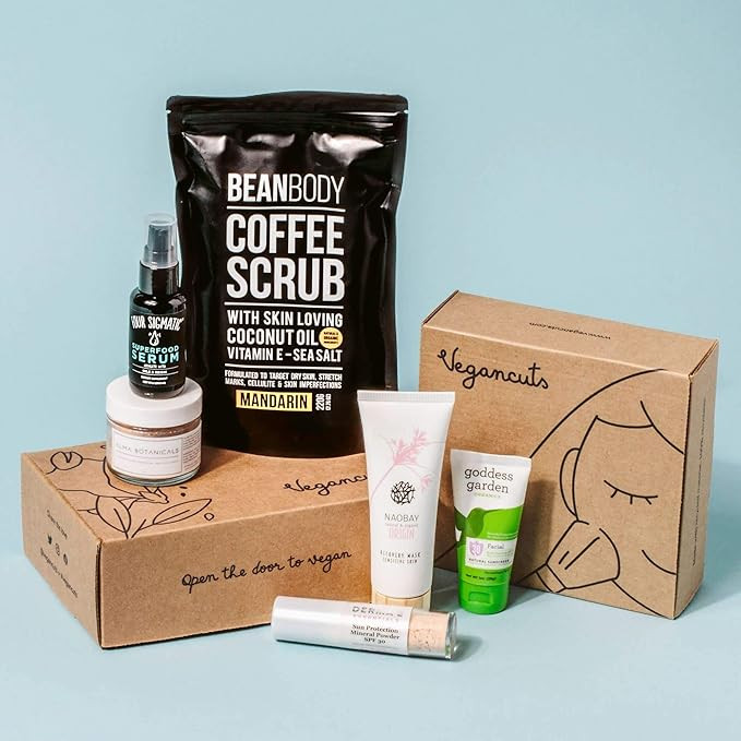 Vegancuts 100% Vegan Beauty Subscription Box - Make Up, Scrub, Sunscreen, Mineral Powder, Serum a... | Amazon (US)