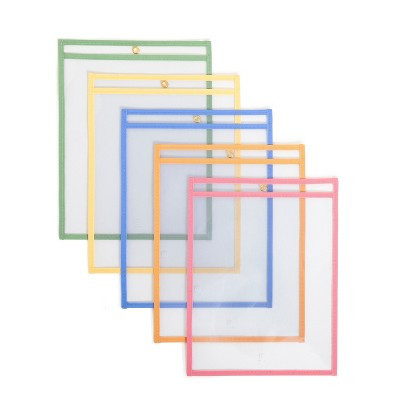 U Brands 5ct Dry Erase Pockets Ticket Holder | Target