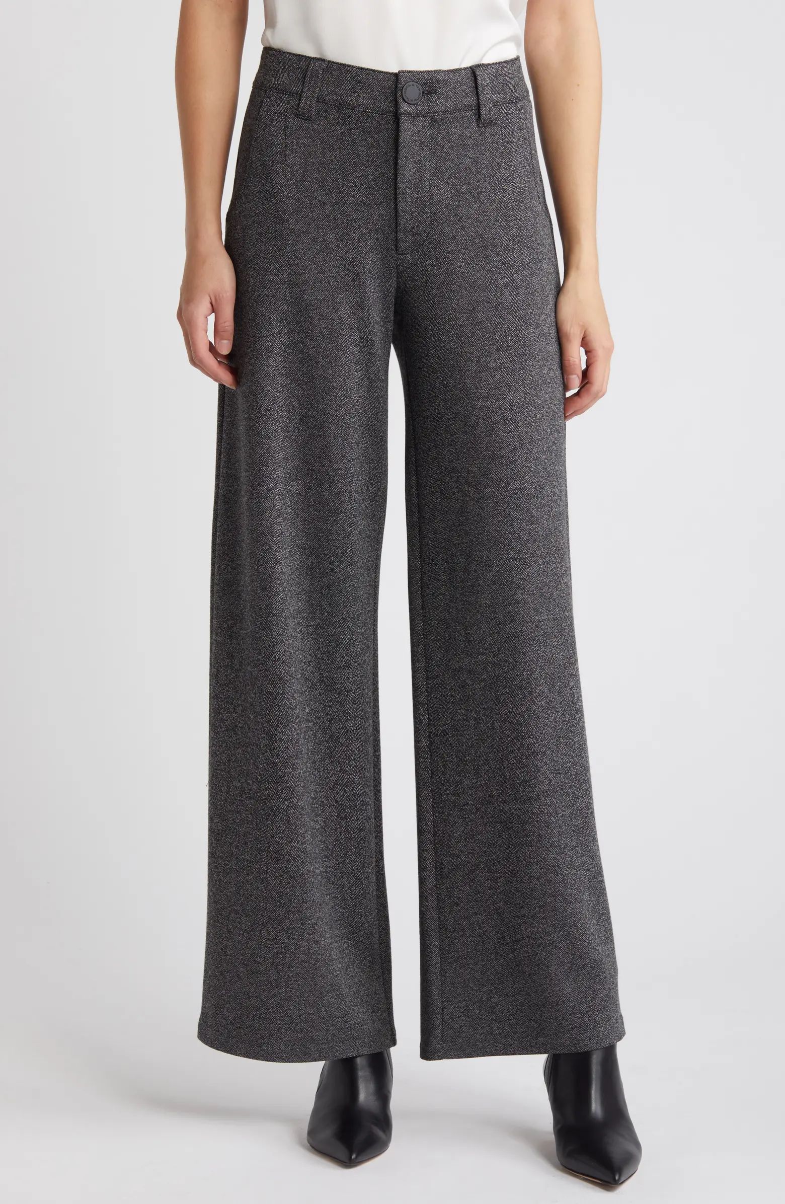 Wit & Wisdom 'Ab'Solution Skyrise Flat Front Wide Leg Pants | Nordstrom | Nordstrom