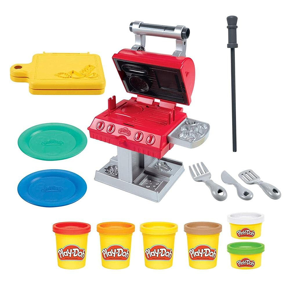 Play-Doh Kitchen Creations Grill 'n Stamp Playset for Kids 3 Years and Up with 6 Non-Toxic Modeli... | Amazon (US)