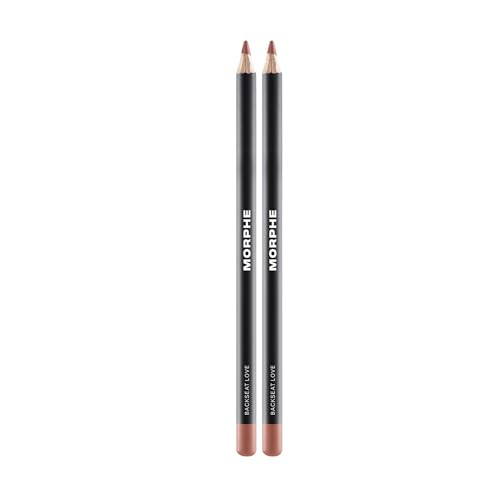 Morphe Color Pencil Bundle - Cream Lip Liner Pencil with a Zero-Tugging Formula - Effortlessly Lines, Defines & Shapes Lips - Backseat Love (2 Count) | Amazon (US)