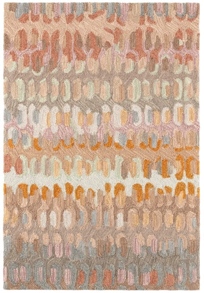 Paint Chip Stone Hand Micro Hooked Wool Rug | Annie Selke