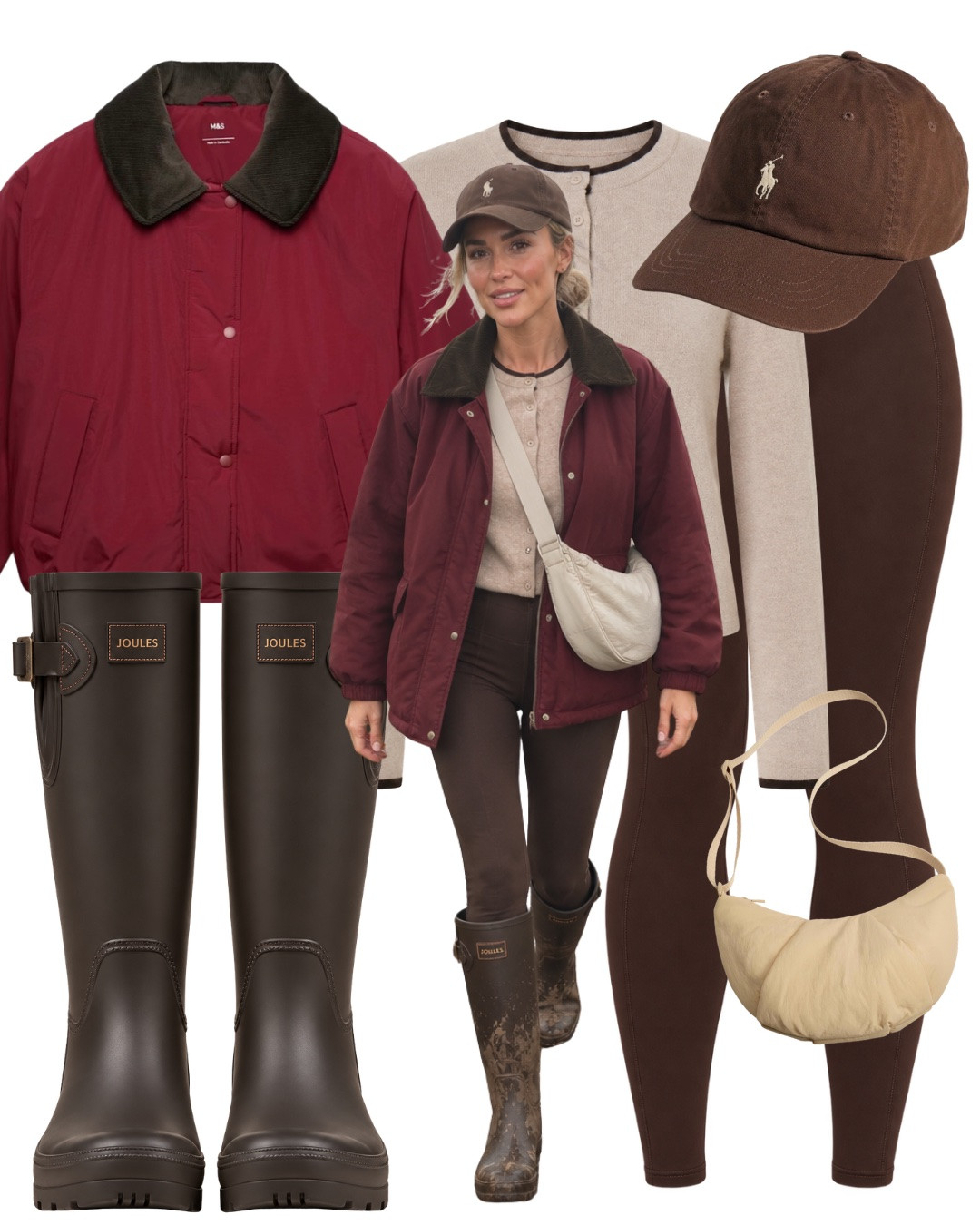 THE FARM DAY EDIT 🤎🍂

For muddy walks, Sunday dog walks, toddler chasing, coffee stops and making mud look good 🫣🤪

Burgundy jacket OBSESSED (the shape and comfort is chefs kiss), soft layers, easily washable leggings, a hands free bag and wellies that are actually allowed to get muddy and easily wipes/swapped before jumping in the car. 

Save this for your next autumn day out 🤎

#LTKautumn #LTKstyletip #LTKshoes