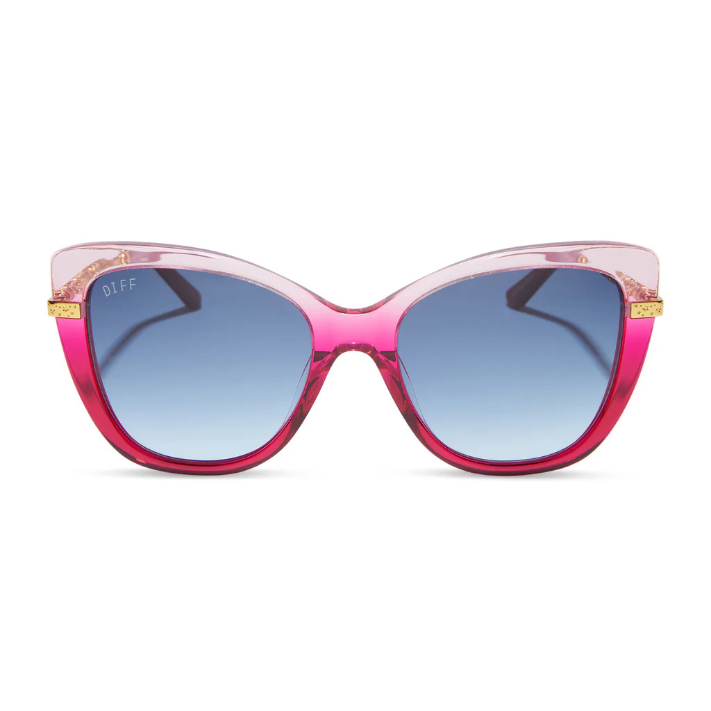 HERMIONE GRANGER™ 2.0 - OMBRÉ PINK + BLUE BELL GRADIENT SUNGLASSES | DIFF Eyewear
