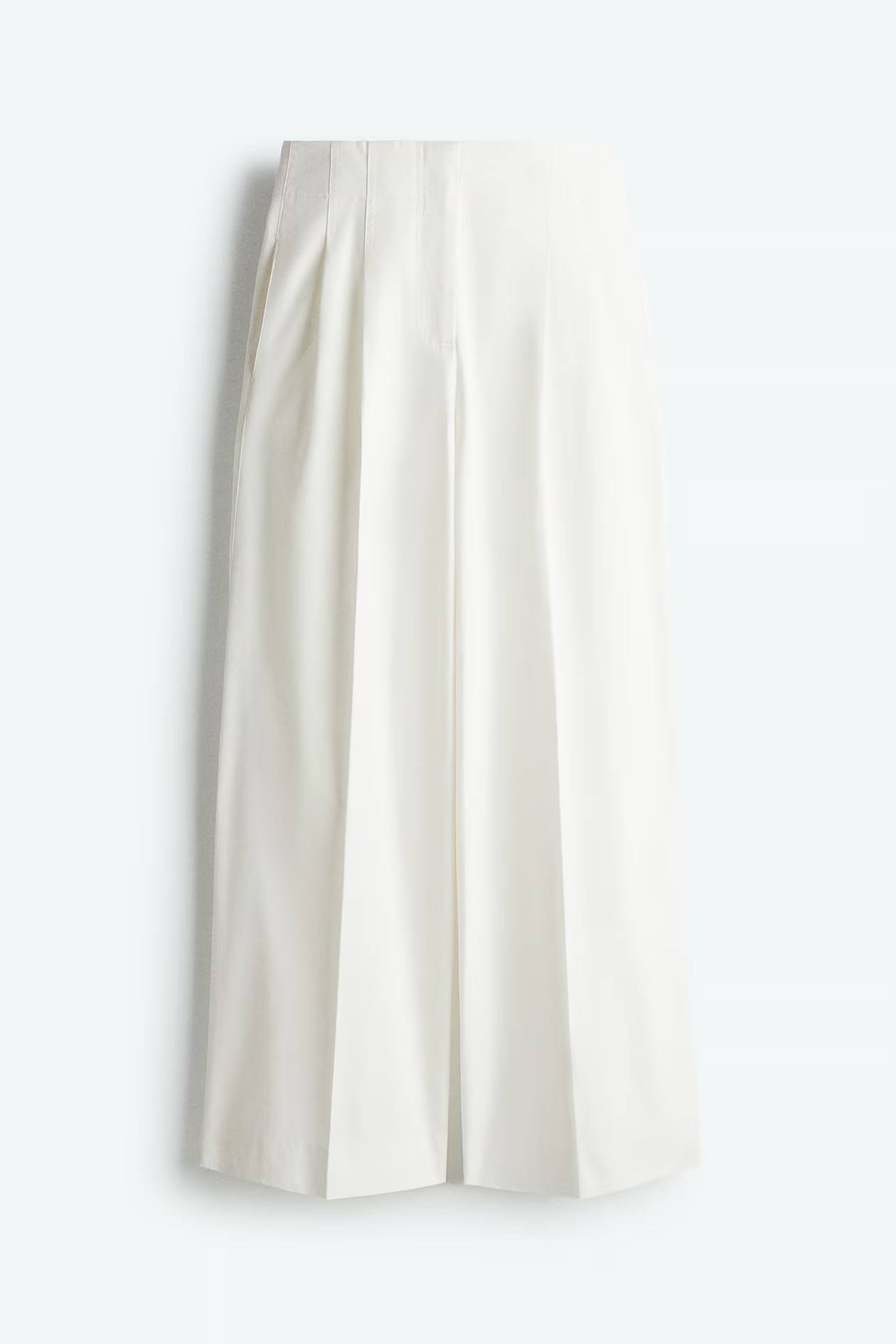 Pleat-front cotton trousers | H&M (UK, MY, IN, SG, PH, TW, HK)