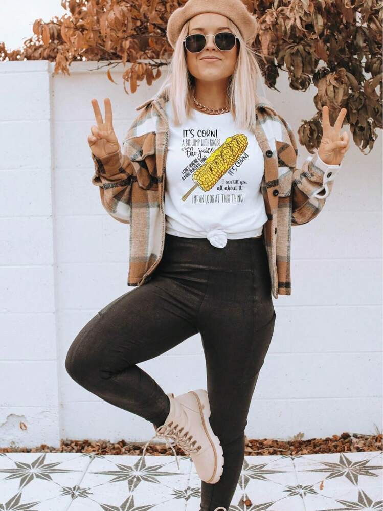 Corn Song T-Shirt, It's Corn Shirt, Funny Corn Shirt, Corn Song Meme Shirt, Corn Lover Shirt, Corn T-Shirt Gift, Funny Corn Song Tee | SHEIN