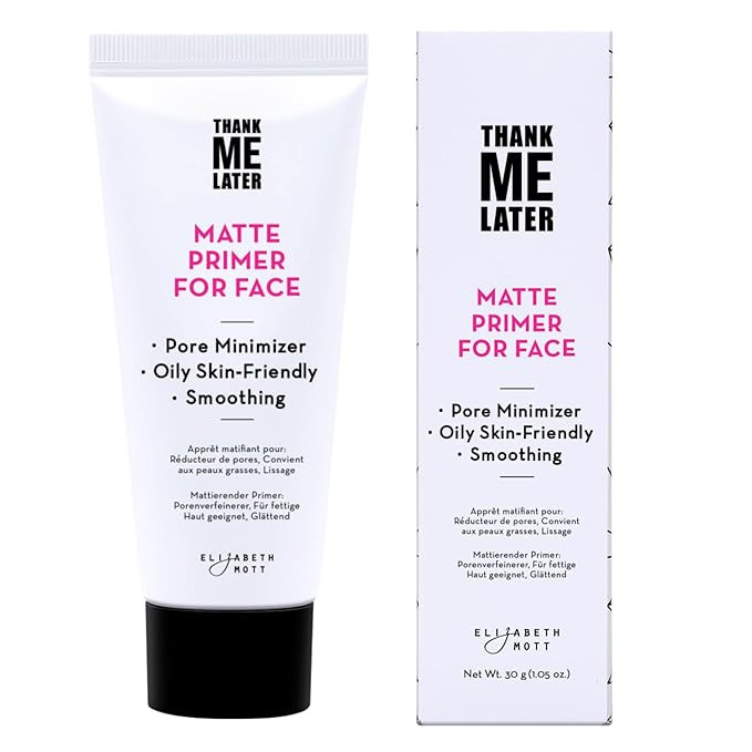 Elizabeth Mott Thank Me Later Face Primer - Mattifying Makeup Base Primer for Shine and Oil Contr... | Amazon (US)