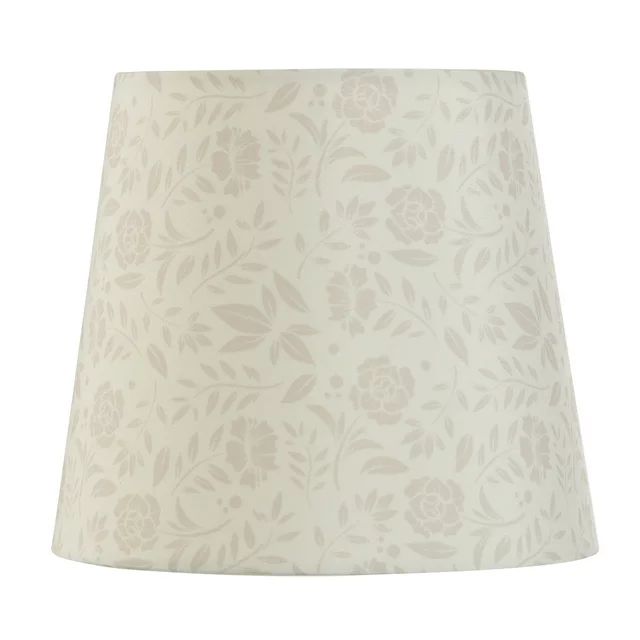 Mainstays Floral Accent Contemporary Polyester Lamp Shade, 8"L x 8"W x 7"H | Walmart (US)