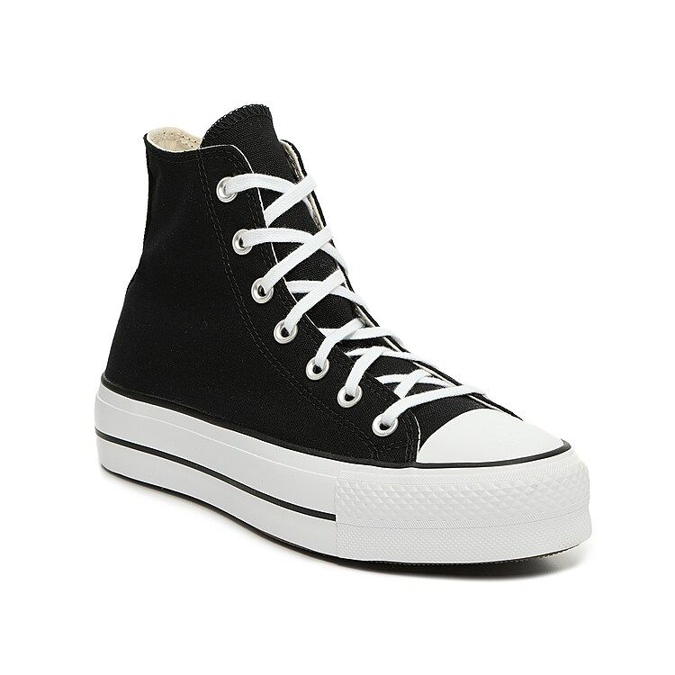 Converse Chuck Taylor All Star Platform High-Top Sneaker - Women's - Black - Size 9.5 - High Top Pla | DSW