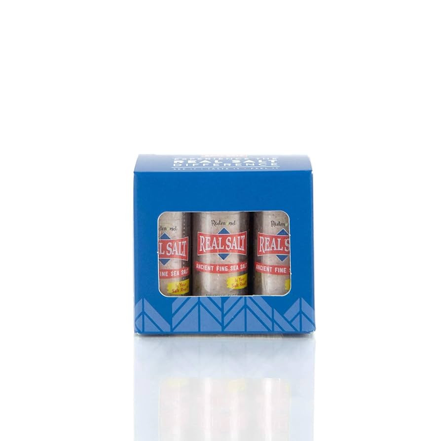 Redmond Real Sea Salt - Natural Unrefined Gluten Free Fine, 0.21 Ounce Pocket Shaker (6 Pack) | Amazon (US)