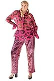 Pantora Women's Latisha Organza Button Up, Pink Leopard, XX-Large | Amazon (US)