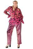 Pantora Women's Latisha Organza Button Up, Pink Leopard, XX-Large | Amazon (US)