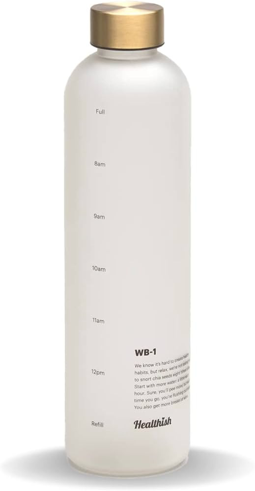 Original Time Marked Motivational Water Bottle Leak Proof Lid for Gym, Sports, Fitness or Work fo... | Amazon (US)