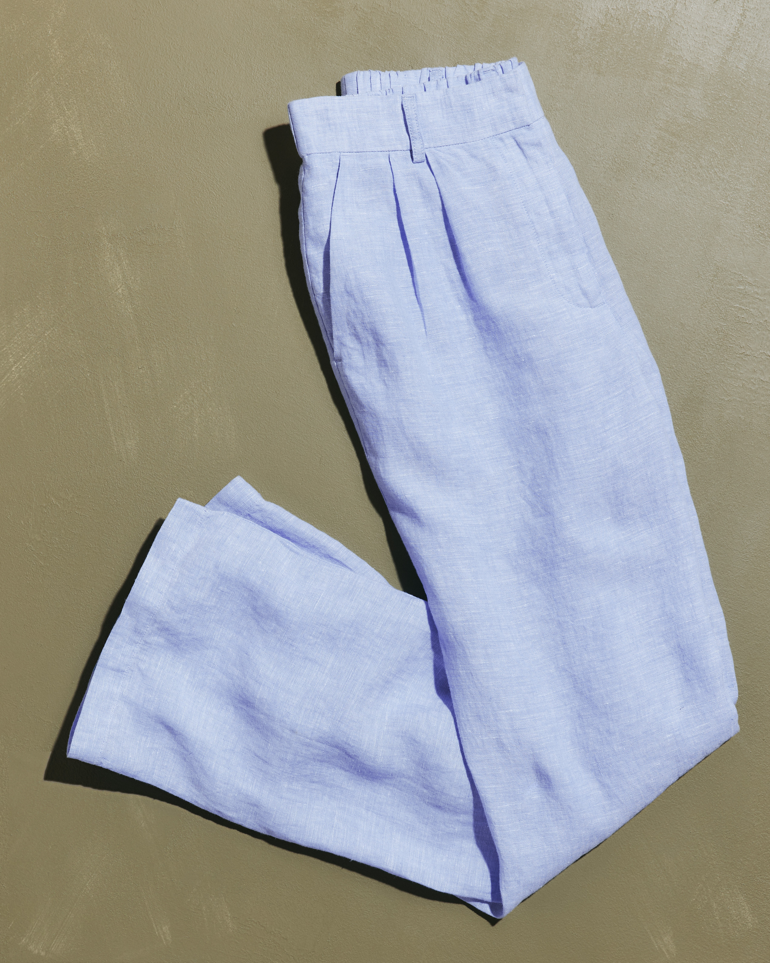Quince | Women's 100% European Linen Pleated Trouser in French Blue, Size 0 | Quince