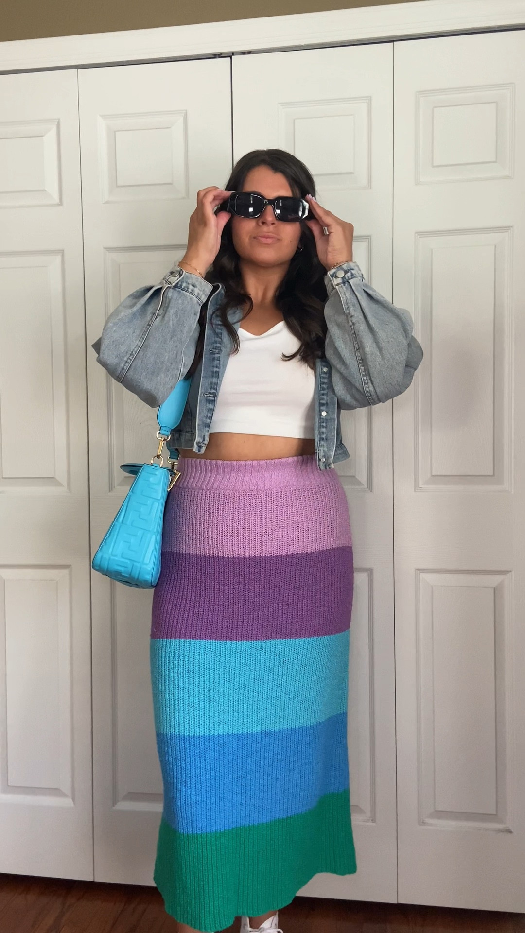 GRWM spring outfit inspo 💜🌸💚
Top & jacket size L
skirt size M
Shoes TTS 

#LTKSeasonal #LTKfit #LTKunder50