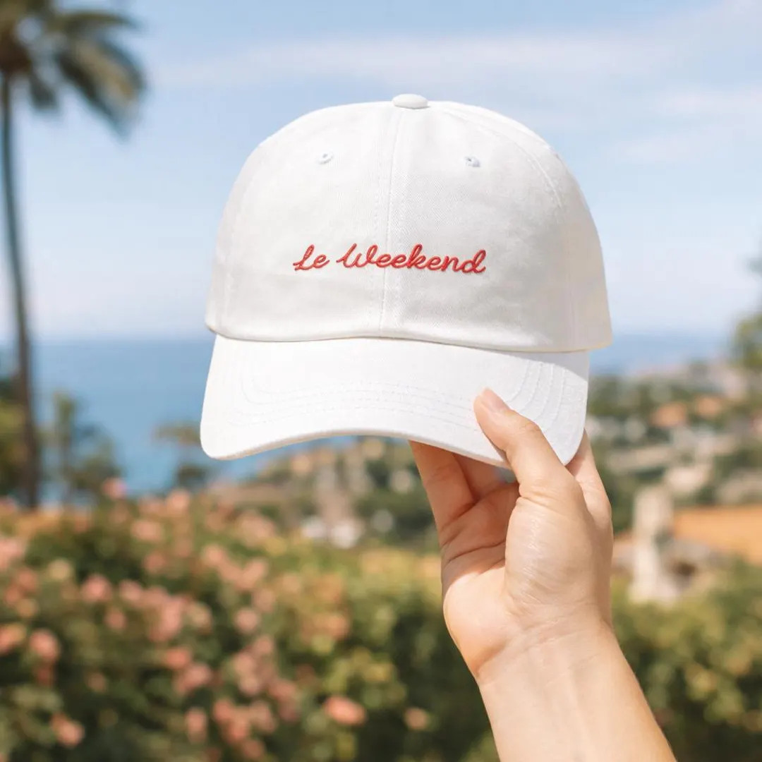 Le Weekend Embroidered Dad Hat: Minimalist Paris Style Cap | Etsy (US)