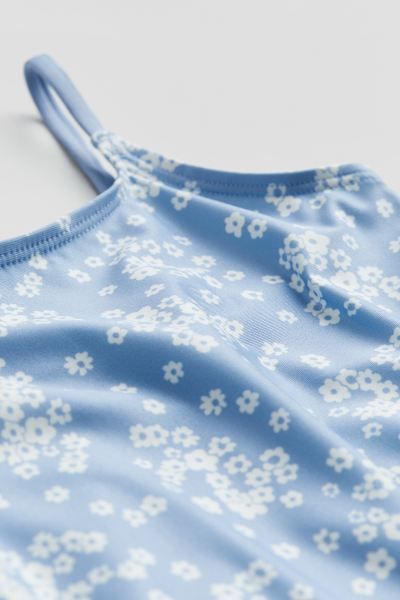 Patterned Swimsuit - Light blue/floral - Kids | H&M US | H&M (US + CA)