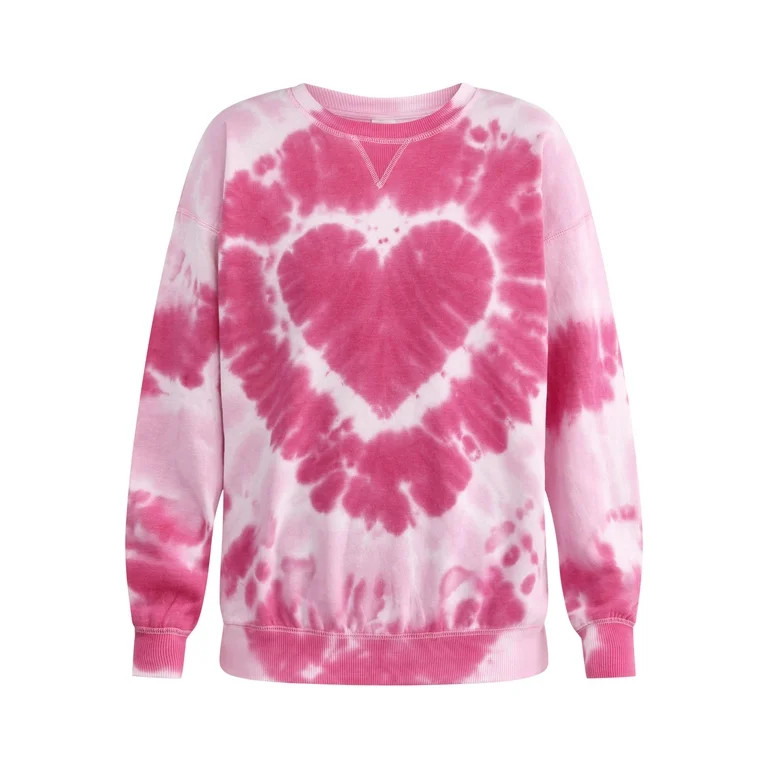 No Boundaries Washed Crewneck Sweatshirt, Lightweight, Women's and Women’s Plus - Walmart.com | Walmart (US)