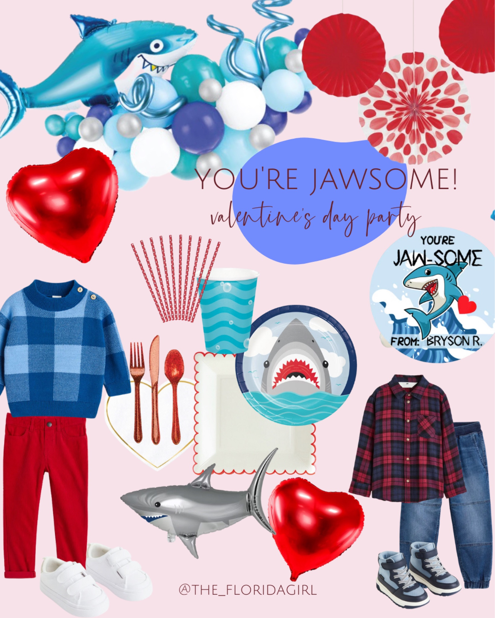You’re Jawsome! Boys Valentine’s Day Party #sharkparty #kidsparty #kidspartyideas #partyideasforkids #sharktheme #valentines #valentinesday #boysparty #boypartytheme #holiday #love

#LTKkids #LTKSeasonal #LTKHoliday