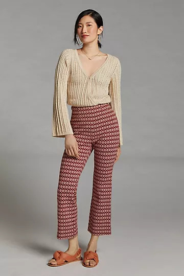 Maeve Ultra High-Rise Kick Flare Pants | Anthropologie (US)