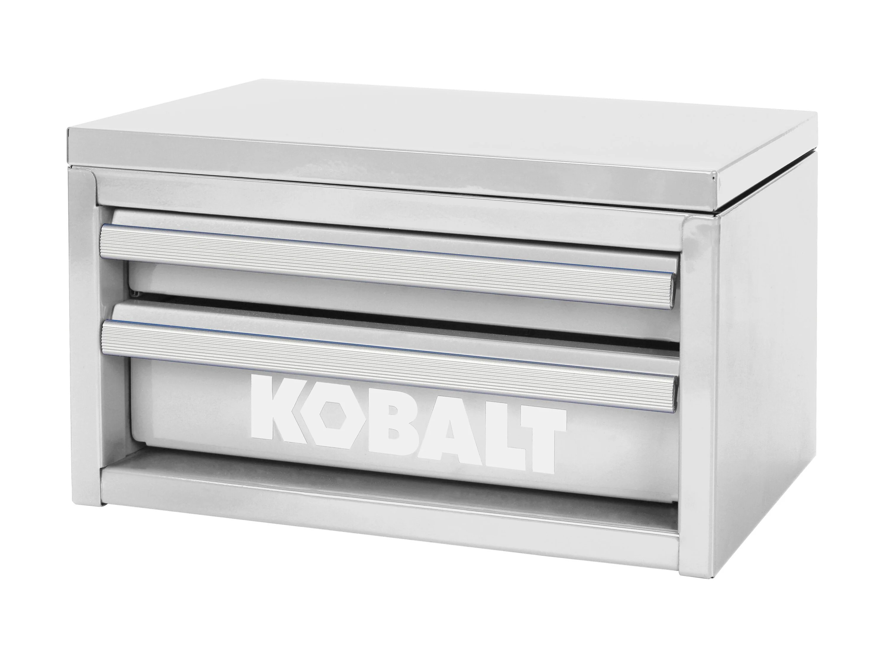 Kobalt Portable Mini Toolbox 10.83-in W x 5.91-in H x 5.91-in D 2 -Drawer White Steel Tool Box | 54417 | Lowe's