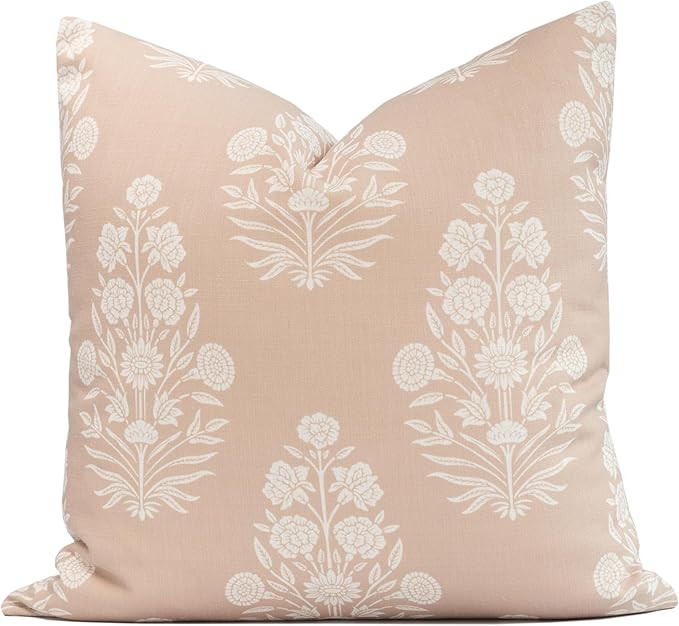 Crumbs Home Modern Farmhouse Fall Linen Indoor Outdoor Throw Pillow Cover Only, 20"x20" Water Rep... | Amazon (US)