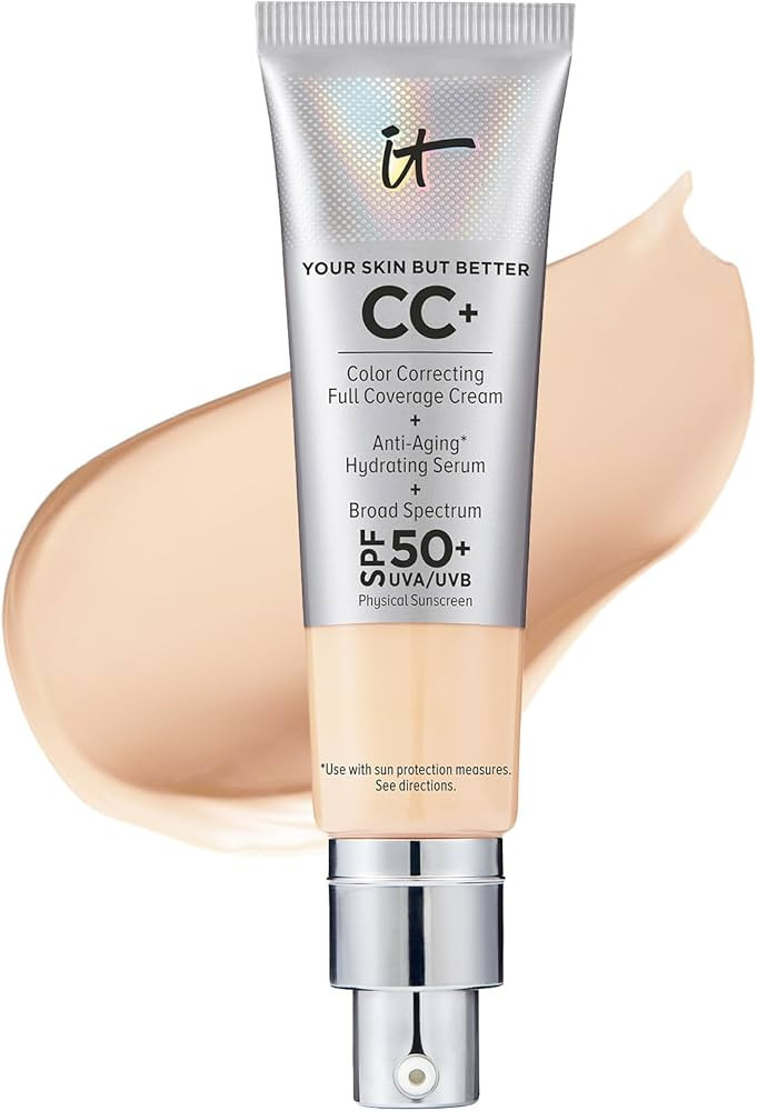 IT Cosmetics Your Skin But Better CC+ Cream - Color Correcting Cream, Full-Coverage Foundation, H... | Amazon (US)