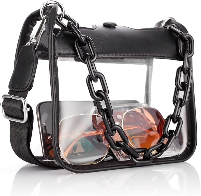 HAUTOCO Clear Bag Stadium Approved Clear Concert Purse for Women Clear Crossbody Handbag for Conc... | Amazon (US)