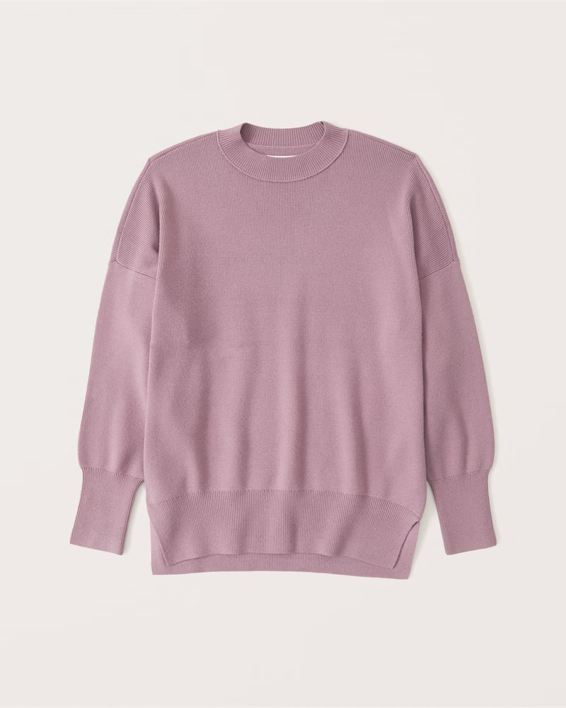 LuxeLoft Oversized Legging-Friendly Crew Sweater | Abercrombie & Fitch (US)