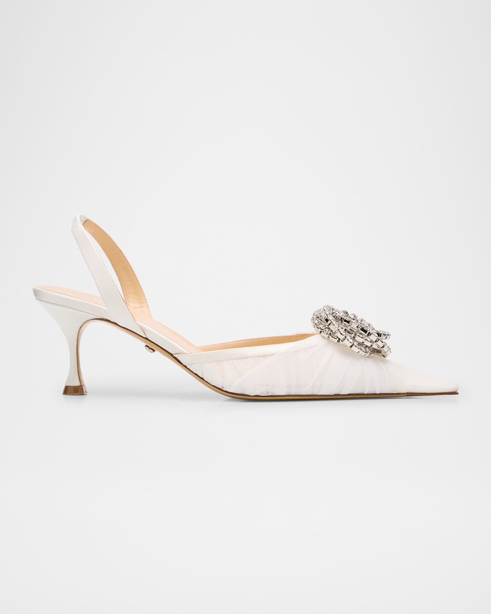 Galaxy Mesh Crystal Slingback Pumps | Neiman Marcus