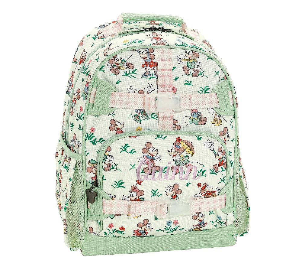 Mackenzie Disney Home x Sanderson Floral  Mickey & Minnie Mouse Backpack | Pottery Barn Kids