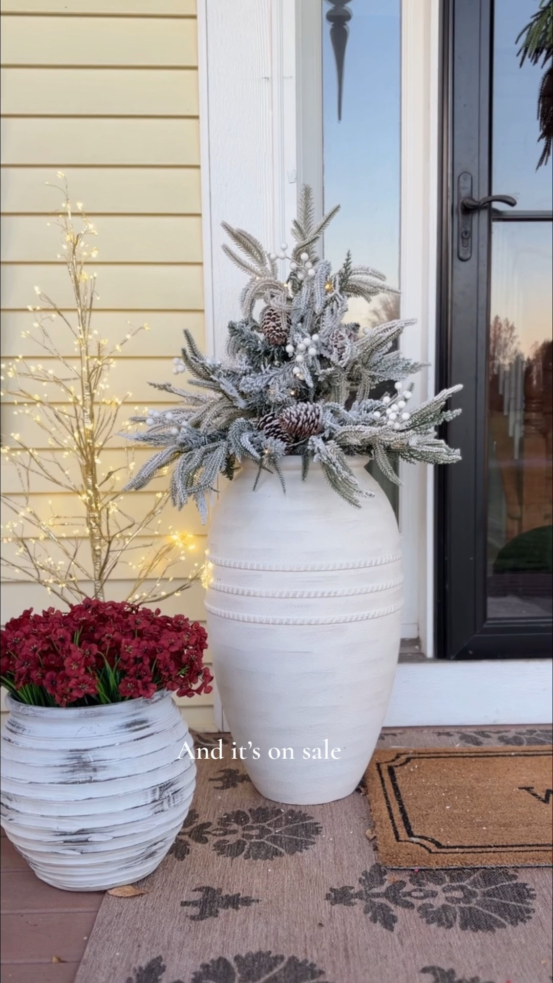 It can’t get any easier! When I saw these drop in flocked stems on sale at Target, I bought more than I care to admit! These are perfect for your Christmas front porch!

Target Christmas, holiday decor, Christmas decor, Christmas front porch, holiday front porch, artificial flocked greenery 

#LTKSeasonal #LTKHoliday #LTKHome