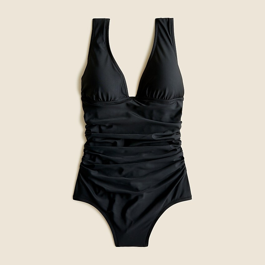 Ruched V-neck one-piece | J. Crew US