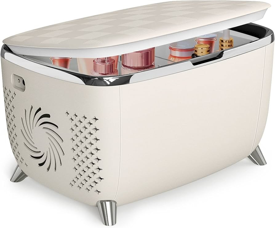 Living Enrichment Mini Fridge 6 Liters, Small Skincare Fridge, Low Noise and Lightweight, Portabl... | Amazon (US)