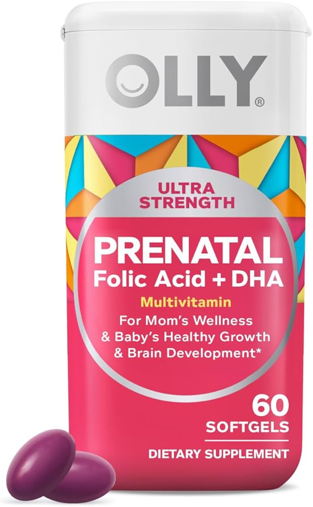 OLLY Ultra Strength Prenatal Multivitamin Softgels, Supports Healthy Growth, Brain Development, I... | Amazon (US)