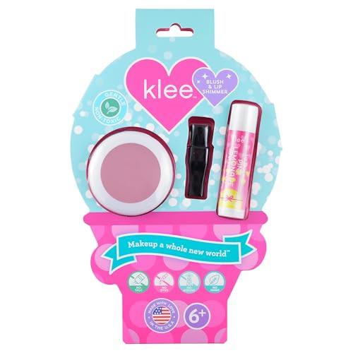 Luna Star Klee Blush and Lip Shimmer Makeup Kit. Gentle and Non-Toxic. Kid-Friendly. Made in USA. (Cotton Candy Joy) | Amazon (US)