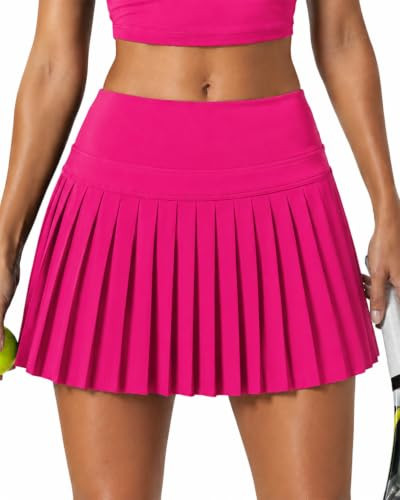 Pleated Tennis Skirt for Women with Pockets Shorts High Waisted Athletic Golf Skort for Workout P... | Amazon (US)