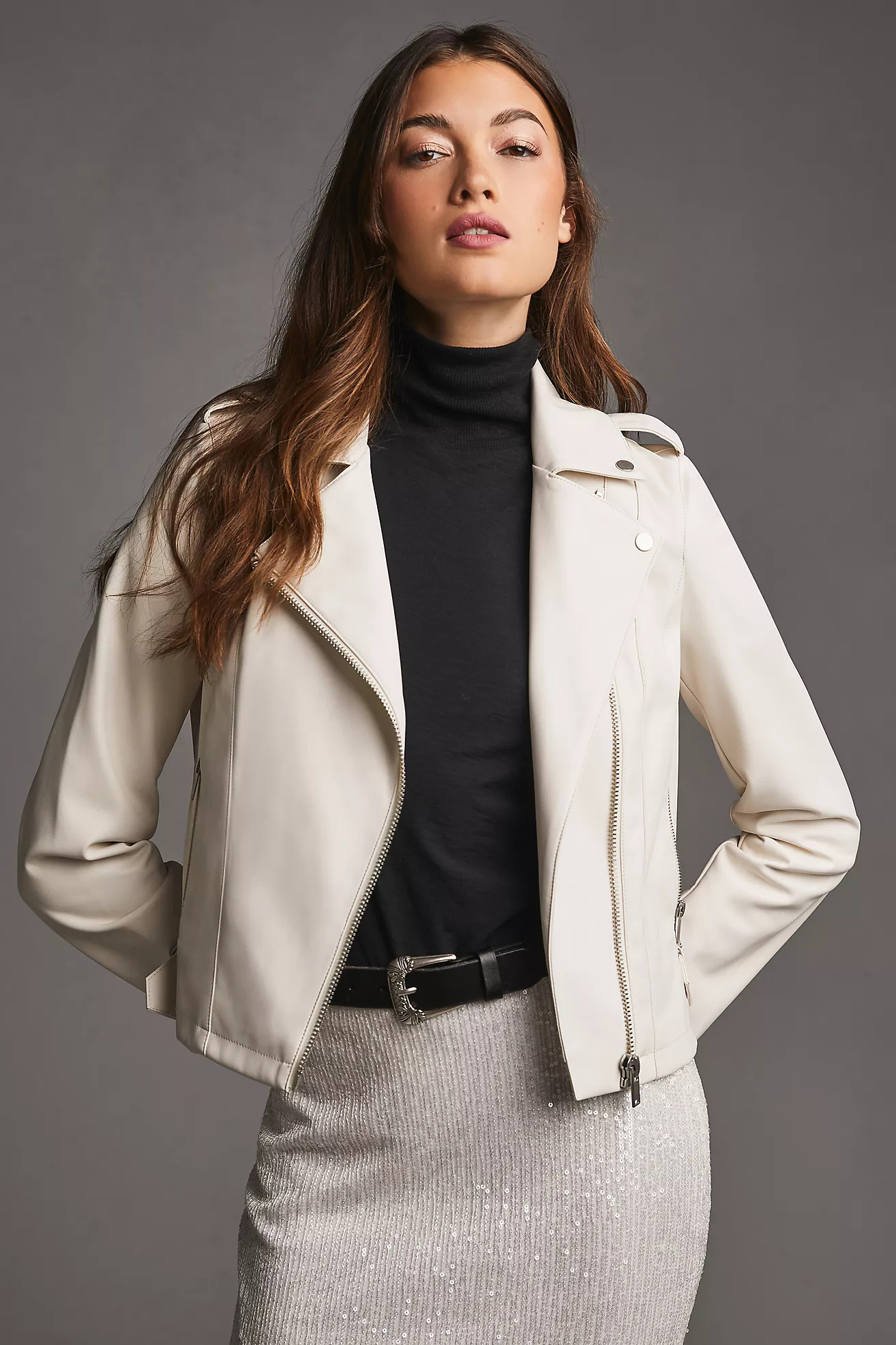 By Anthropologie Faux Leather Moto Jacket | Anthropologie (US)