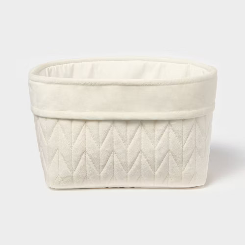 Quilted Velvet Basket - Threshold™ | Target