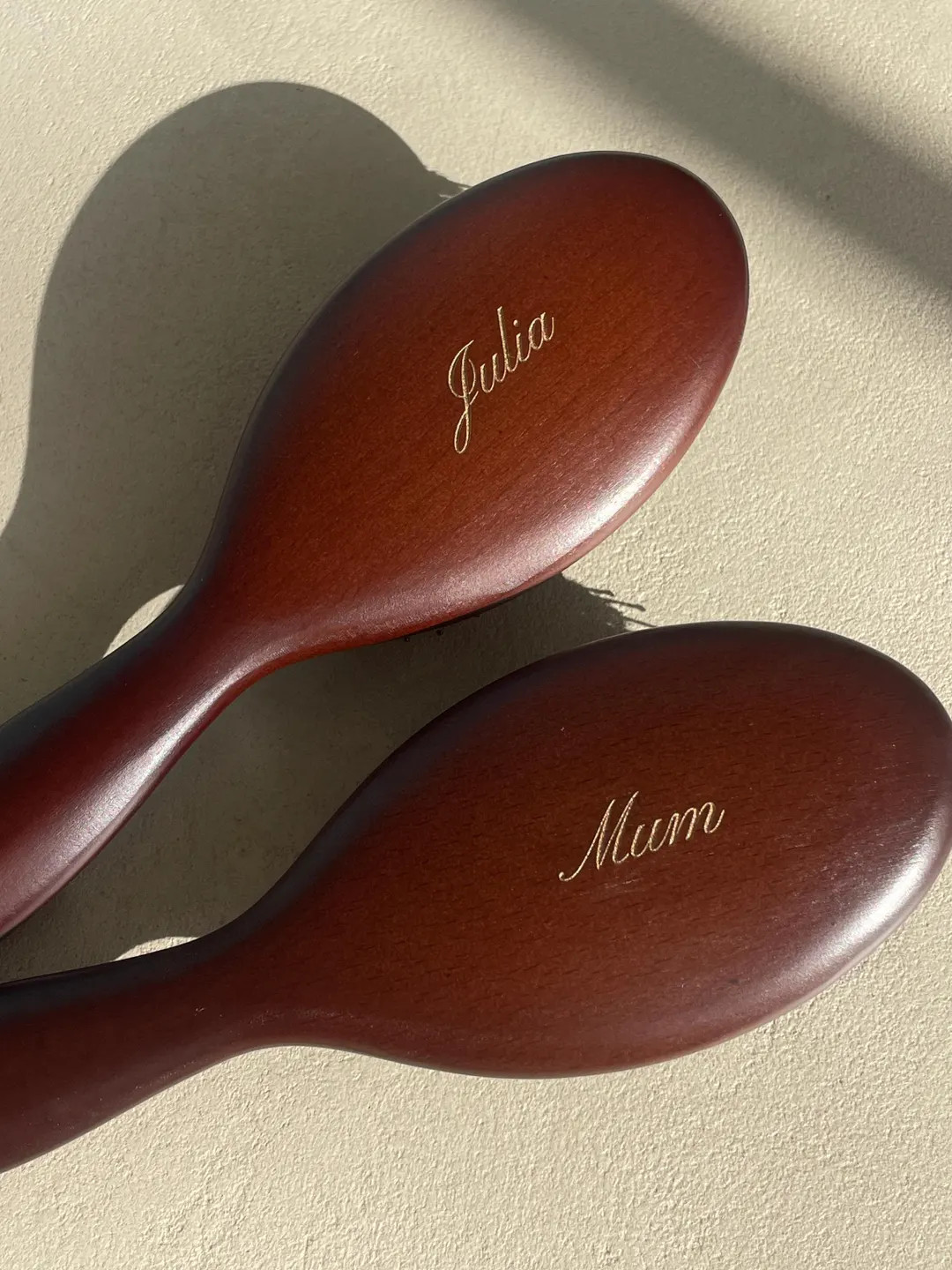 Custom Wooden Hairbrush for Birthday Gifts • Gold or Silver Engraved Name • Made to Order - E... | Etsy (Global)