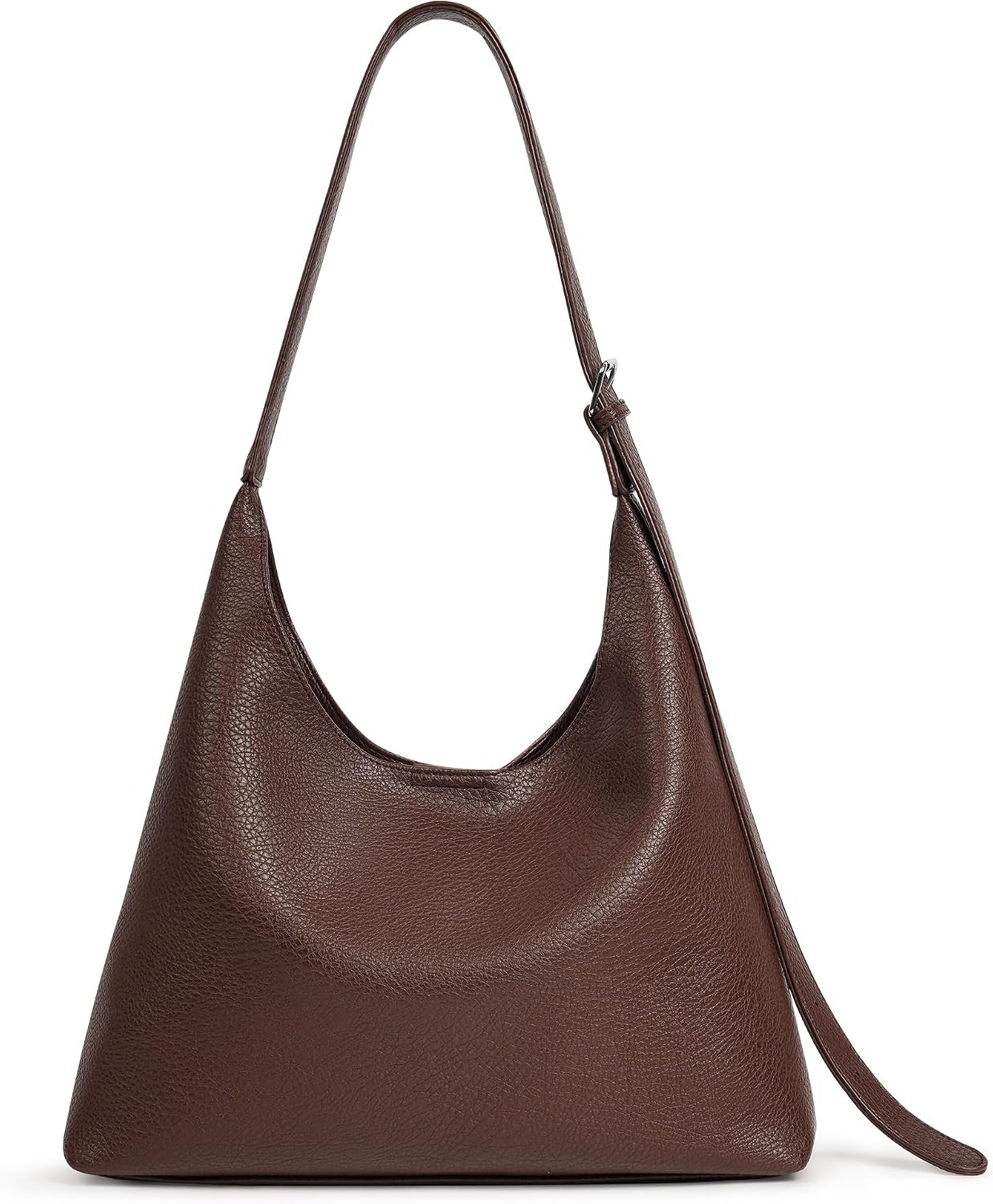 Hobo Bags for Women, Large Slouchy Shoulder Bag, Vegan Leather Purse | Amazon (US)
