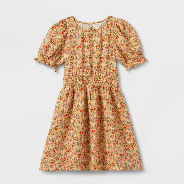 Girls' Floral Woven Gauze Dress - Cat & Jack™ | Target