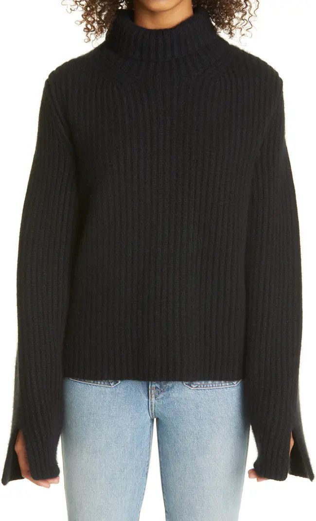 Khaite Molly Rib Cashmere Turtleneck Sweater | Nordstrom | Nordstrom